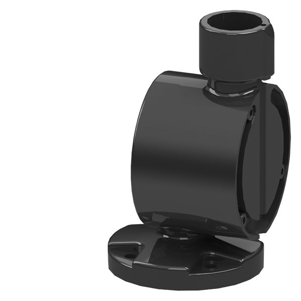 Adjustable-angle foot for mounting on pipes, plastic, signal columns, diameter 70mm