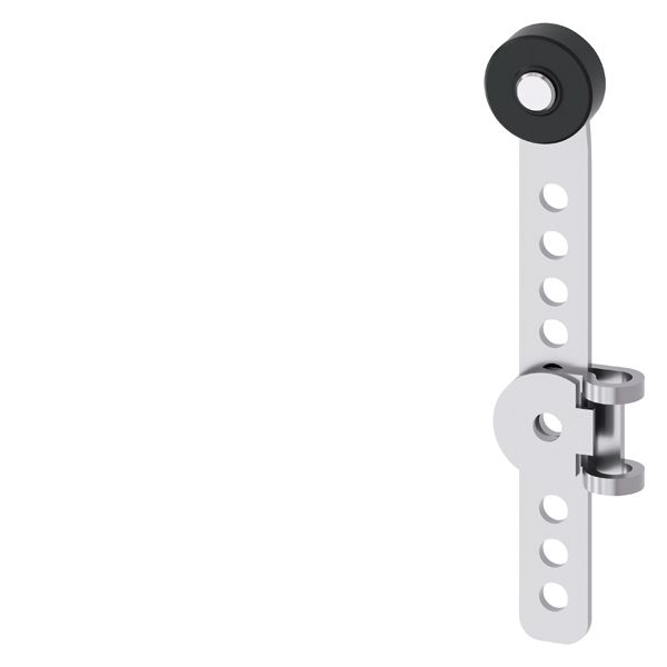 Adjustable-length twist lever for position switch 3SE51/52 metal lever 100 mm long positive fit (grid hole) plastic roller 19 mm