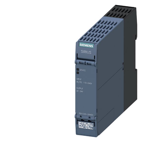 SIRIUS safety relay powersupply for 3SK1 advanced series us = 115 - 230 V AC spring-loaded connection