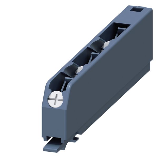 Removable terminal 3-pole, screw terminals up to 2x1.5 sqmm or 1x2.5 sqmm, for SIRIUS devices in industr. din rail enclosure