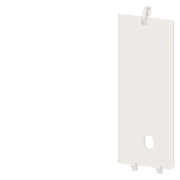 Sealing cover 22.5 mm, of SIRIUS devices in industr. din rail enclosure with cutout at the bottom