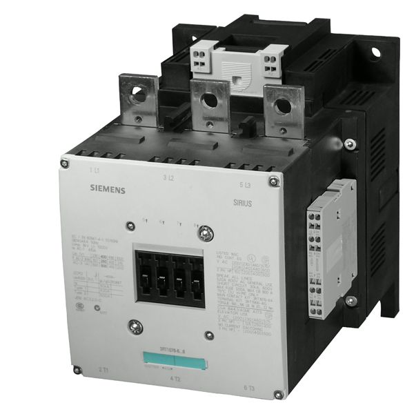 CONTACTOR, 690A/AC-1 AC(40...60HZ)/DC OPERATION UC 220-240V AUX. CONTACTS 2NO+2NC 3-POLE, SIZE S12 BAR CONNECTIONS CONVENT.OPERATING MECHANISM COIL AND AUX. SWITCH IN SPRING-LOADED TECHNOLOGY