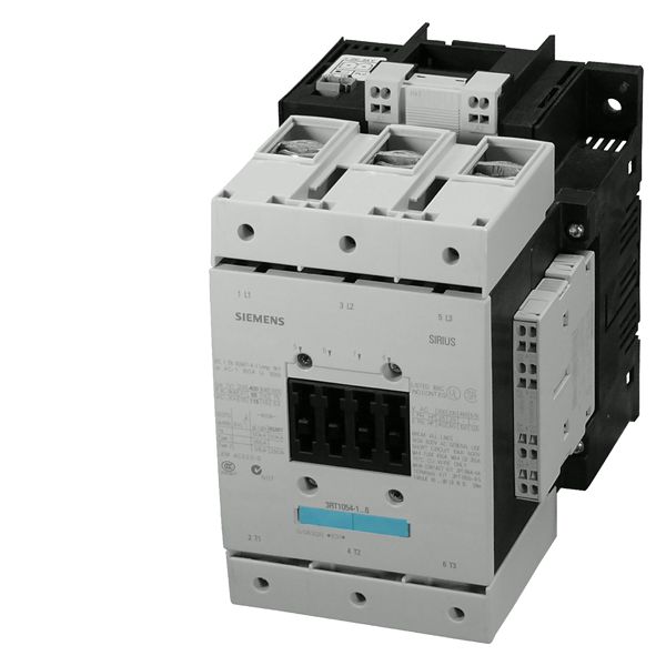 CONTACTOR, 75KW/400V/AC-3 AC(40...60HZ)/DC OPERATION UC 21-27.3V AUXILIARY CONTACTS 2NO+2NC 3-POLE, SIZE S6 BAR CONNECTIONS ELECTRON. OPERATING MECHANISM WITH 24 V DC PLC INTERFACE CAGE CLAMP CONNECTION