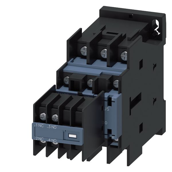 CONTACTOR, AC-3, 5.5KW/400V, 2NO+2NC, AC 24V 50/60HZ, 3POLE, SZ. S0 SCREW TERMINAL REMOVABLE AUX. SWITCH