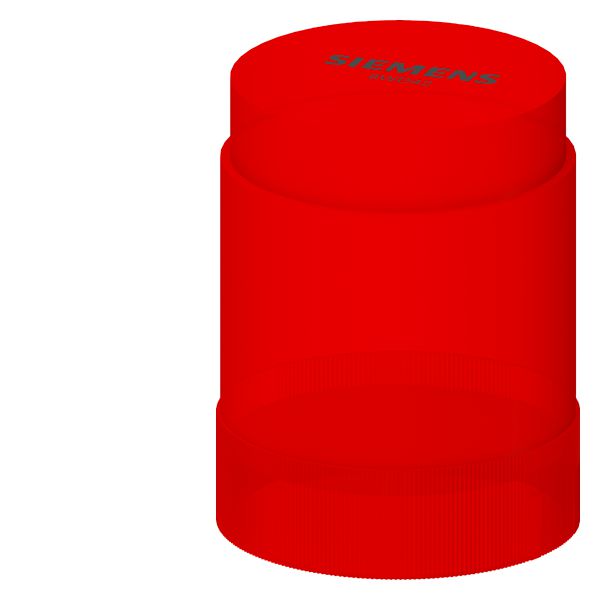 SIGNALLING COLUMN SINGLE-FLASH LIGHT ELEMENT RED, AC/DC 24V