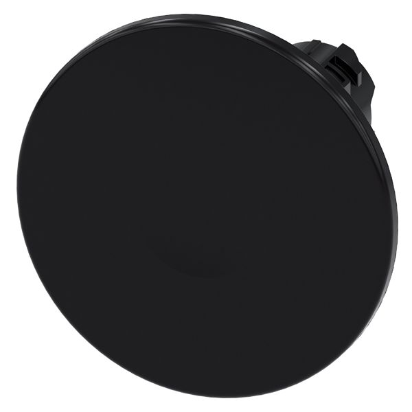 Mushroom pushbutton, 22mm, round, plastic, black, 60mm, latching, pull to unlatch