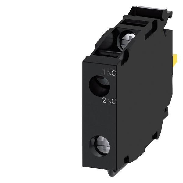 Contact module with 1 contact element, 1NC, installation monitoring cont., screw terminal, for front plate mounting
