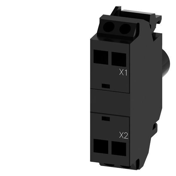 Led module with integrated led 230V AC, yellow, spring-type terminal, for frontplate mounting