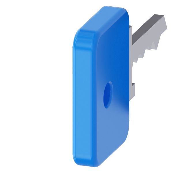 Key for o.m.r. lock, lock no. 73038, light blue