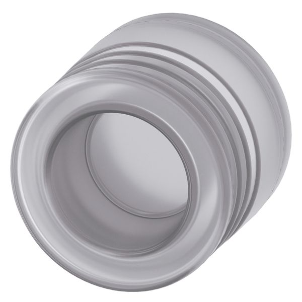 Protective silicone cap for flat button, clear