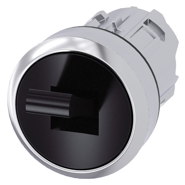 TOGGLE SWITCH. 22MM. ROUND. METAL. SHINY. BLACK. 2 SWITCH POSITIONS O-I. MOMENTARY CONTACT TYPE. RESET FROM TOP