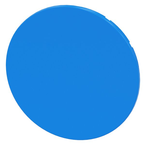 Flat button, blue, for pushbutton