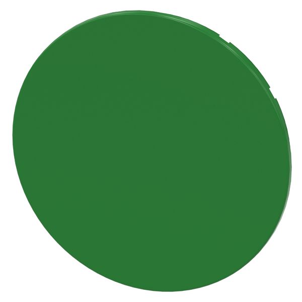 Flat button, green, for pushbutton