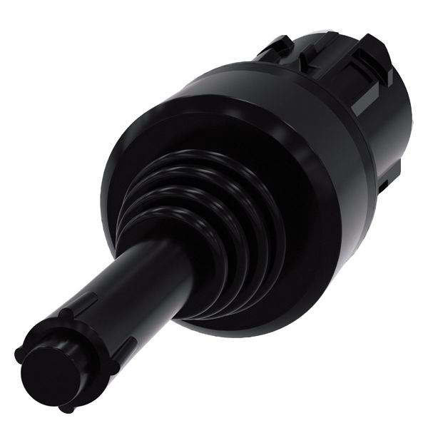 COORDINATE SWITCH. 22MM. ROUND. PLASTIC. BLACK. 4 SWITCH POSITIONS. MOMENTARY CONTACT TYPE. WITH MECHANICAL INTERLOCK
