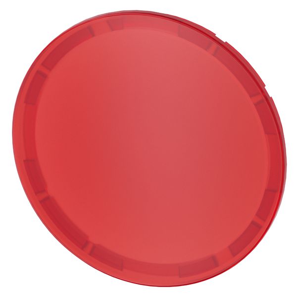 Flat button, red, for illuminated pushbutton