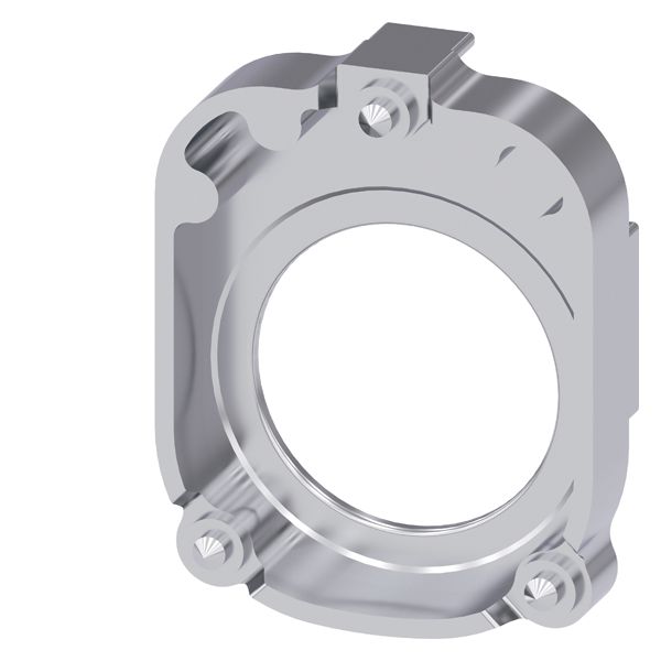 Adapter for actuators and signaling devices with front ring for flat installation 30mm