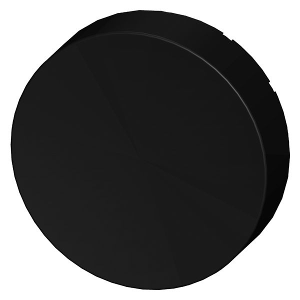 RAISED BUTTON, BLACK, FOR PUSHBUTTON