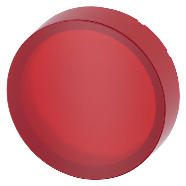 Raised button, red, for illuminated pushbutton