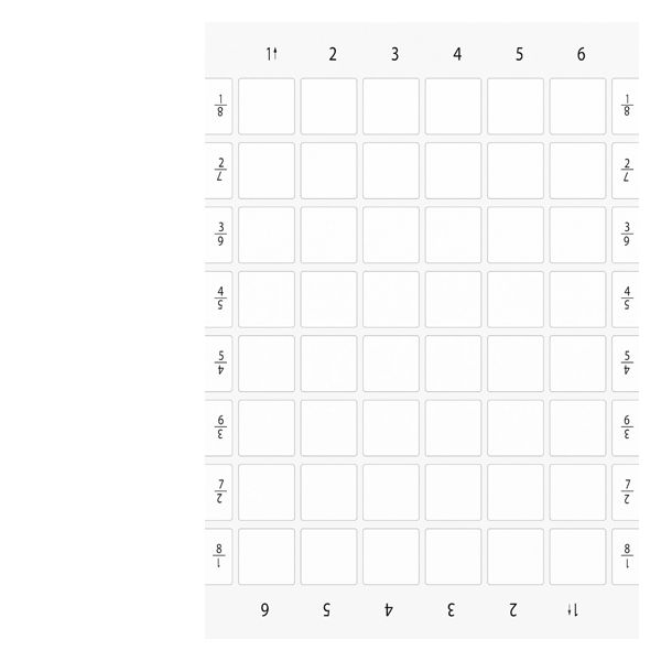 Labeling plates for printing and sticking onto label holders, label size 27 x 27mm, white, without inscription, for self-inscription, 10 sheets a4, 480 labels