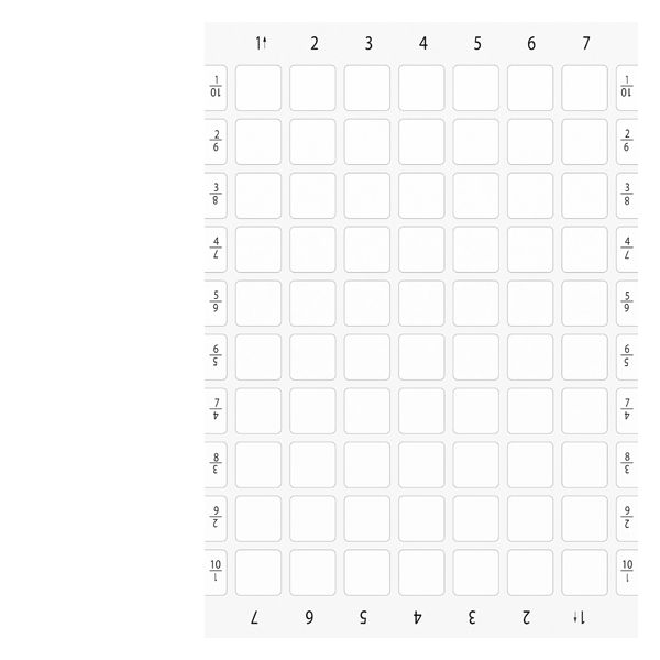 Labeling plates for printing and sticking onto enclosures. label size 22 x 22mm. white. without inscription. for self-inscription. 10 sheets a4. 700 labels