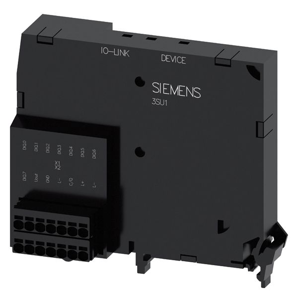 ELECTRONIC MODULE FOR IO-LINK. BLACK. 8 INPUTS / OUTPUTS. FREELY PROGRAMMABLE. PREADJUSTEMENT 6DI/2DQ. PUSH-IN. FOR FLOOR MOUNTING