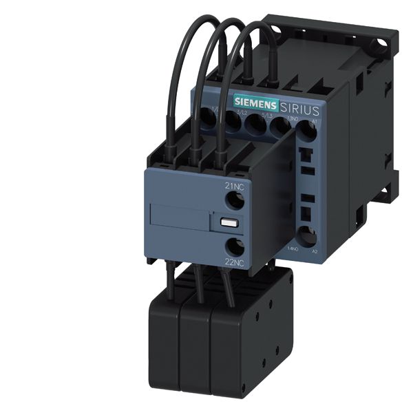 Contactor, AC-6b,12.5kvar/400V, 1NO+1NC, 230 V AC 50/60HZ 3-pole, size s00 screw terminal