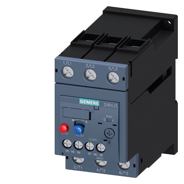 Overload relay 22...32 a for motor protection size s2, class 10 stand-alone installation main circuit screw terminal aux. circuit screw terminal manual-automatic-reset.