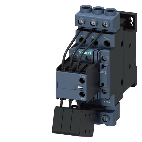 Contactor, AC-6b, 33kvar/400V, 1NO+2NC, 230 V AC 50HZ 3-pole, size s0 screw terminal