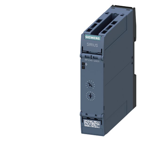 TIMING RELAY, ELECTRONIC, OFF-DELAY, WITHOUT CONTROL SIGNAL OR NON-VOLATILE RELAY DEFINITE PASSING MAKE CONTACT, 7 T. SET. RANGES 0.05S...600S, 24 V AC/DC, 1 CO CONTACT W. LED, SPRING-TYPE (PUSH-IN) TERMINAL