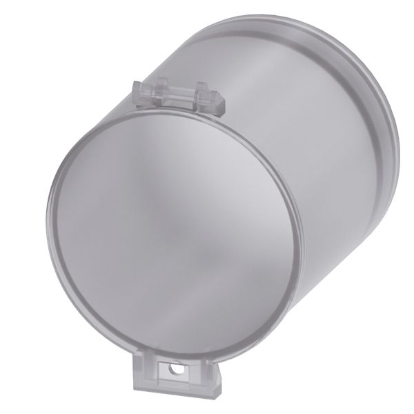 Sealable cap for pushbutton with extended stroke, clear