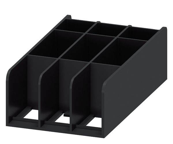 Phase barrier for circuit breaker size s2