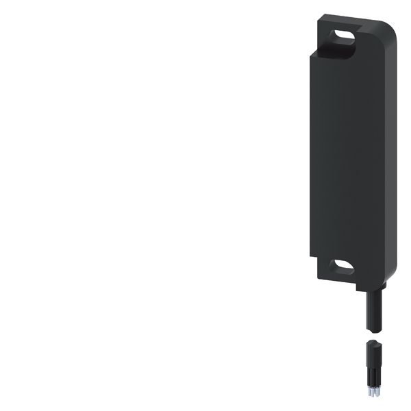 MAGNETICALLY OPERATED SWITCH CONTACT BLOCK 25 X 88 MM, FOR LEFT-HINGED-DOOR, CONTACT SAFETY CONTACTS 2 NC, SIGNALING CONTACT 1 NC, WITH CONNECTING CABLE 3 M, WITHOUT LED. MATCHING SOLENOID 3SE6714-2CA OR WITH 90 DEGREE OFFSET 3SE6724-2CA