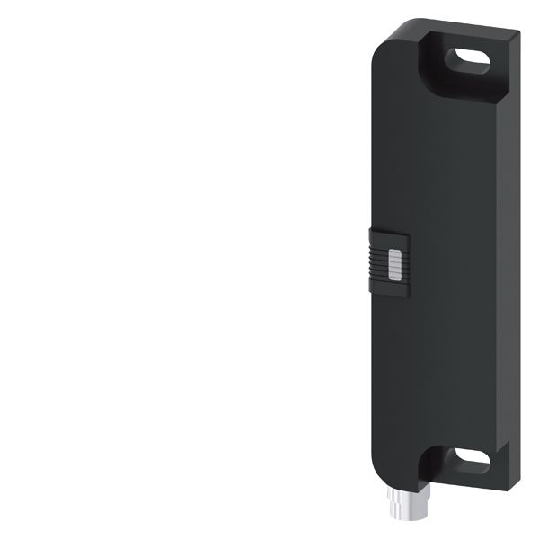Magnetically-operated switch contact block 25x88mm, for door hinges on right, contact elements safety contacts 2NC, with m8 connector, 4-pole with combined screw/ latching connection, with led, matching solenoid 3SE6714-2ca or offset by 90degr. 3SE6724-2ca