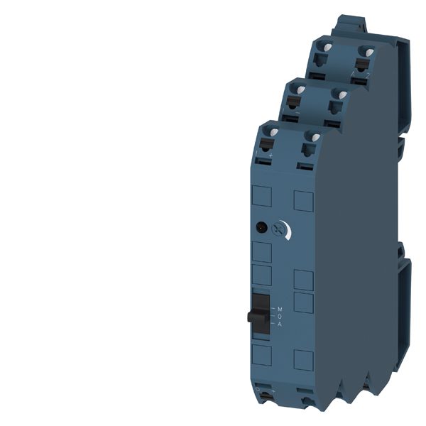 SIGNAL CONVERTER WITH MANUAL-AUTO 24V AC/DC, 3-WAY ISOLATION 