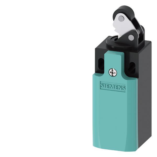 Position switch plastic enclosure according to en 50047, 31 mm device connection 1 x (m20 x 1.5) 1 no/2 nc slow-action contacts roller lever with plastic roller 13 mm