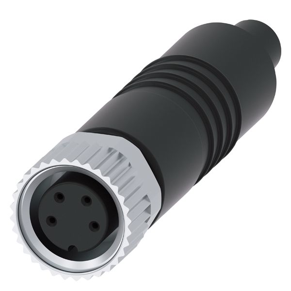 M8 coupling with connecting cable 5m long, for m8 connector 4-pole, for 3se66