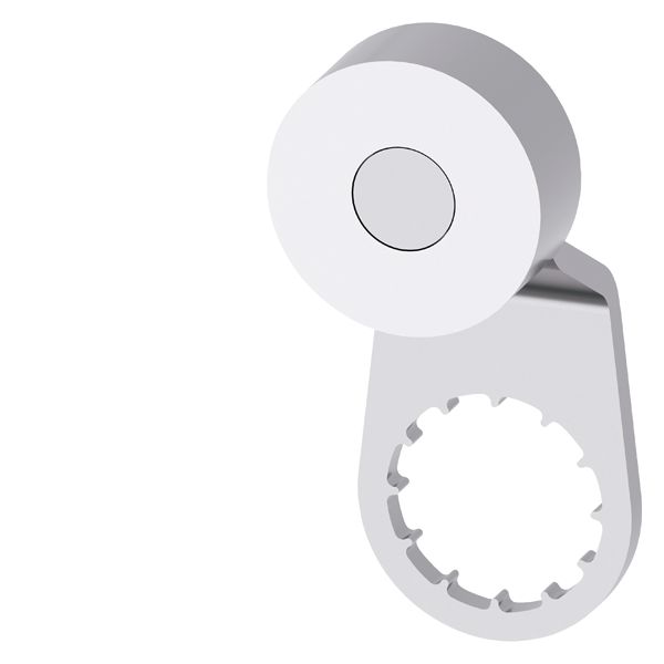 Twist lever for position switch 3SE51 stainless steel lever, form a 27 mm long,step 9 mm with stainless steel roller 19 mm according to en 50041