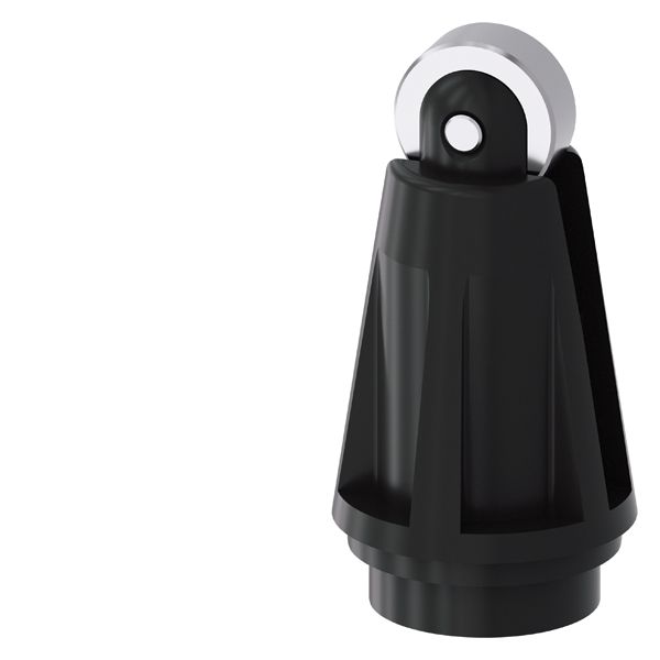 Actuator head plastic for position switch 3SE5132 roller plunger, form c, with stainless steel roller 13 mm according to en 50041