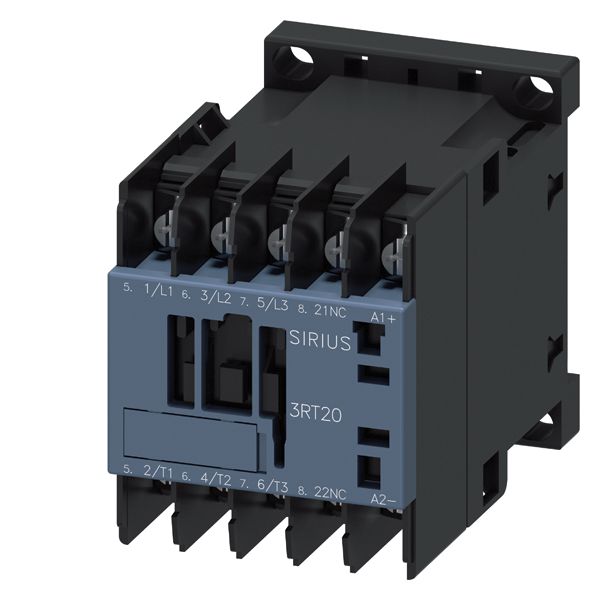 CONTACTOR, AC-3, 4KW/400V, 1NC, DC 24V, 3-POLE, SZ S00 RING CABLE LUG CONNECTION
