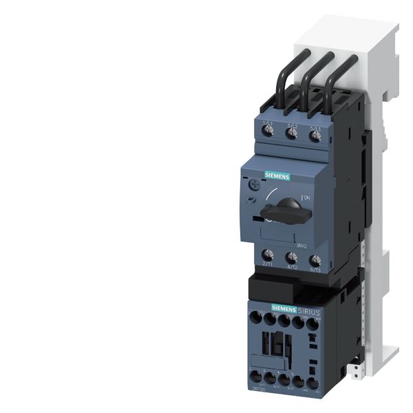 Load feeder fuseless direct start, AC 400V, sz s00 0.7. . .1a, DC 24v screw connection for busbar systems 60mm type of coordination 2, iq = 150ka (also fulfills type of coordination 1) 1NO (contactor)