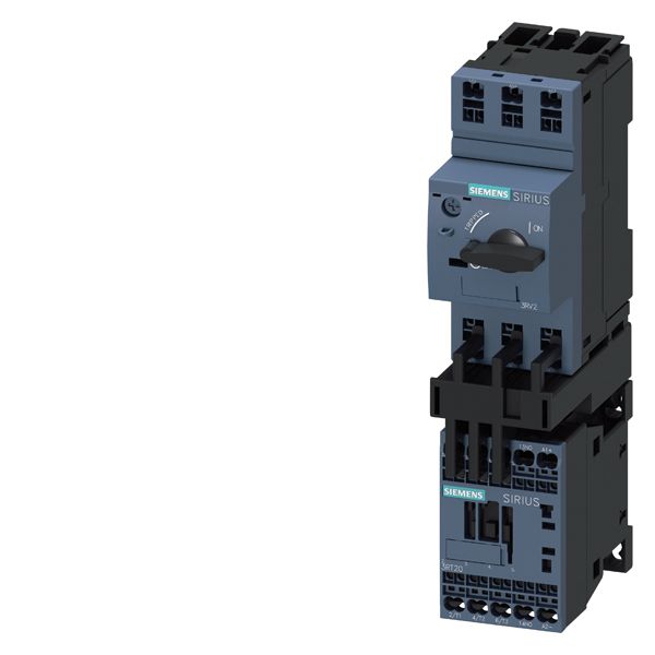 Load feeder fuseless direct start, AC 400V, sz s00 2.8. . .4a, DC 24v spring-loaded connection for rail-mounting, type of coordination 2, iq = 150ka (also fulfills type of coordination 1) 1NO (contactor)