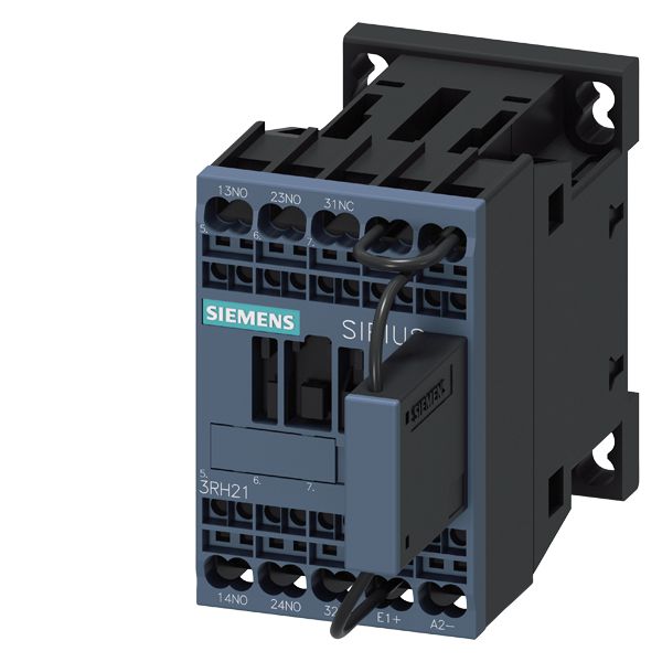 CONTACTOR RELAY FOR RAILWAY, 2NO+1NC, DC 24V, 0,7...1,25*US, VARISTOR INTEGRATED, SZ S00, SPRING-LOADED TERMINAL
