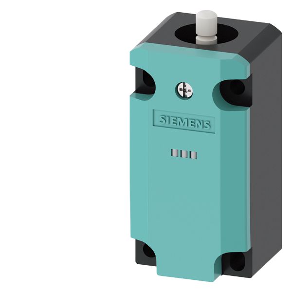 Basic switch for position switch 3SE5132 Plastic enclosure 40 mm according to EN 50041 Device connection 1 x (M20 x 1.5) with 2 LEDs, yellow/green, 24 V DC 230V AC 1 NO/2 NC slow-action contacts without actuator head