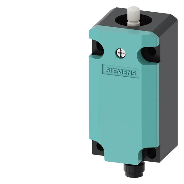 Basic switch Plastic enclosure 40 mm according to EN 50041 Device connection 1x(M20 x 1.5) 1 NO/2 NC slow-action contacts with M12 connector, 4-pole 2 NC connected Pin assignment Pin1=21, Pin2=22 Pin3=31, Pin4=32 max. 250 V and 4 A with Teflon plunger