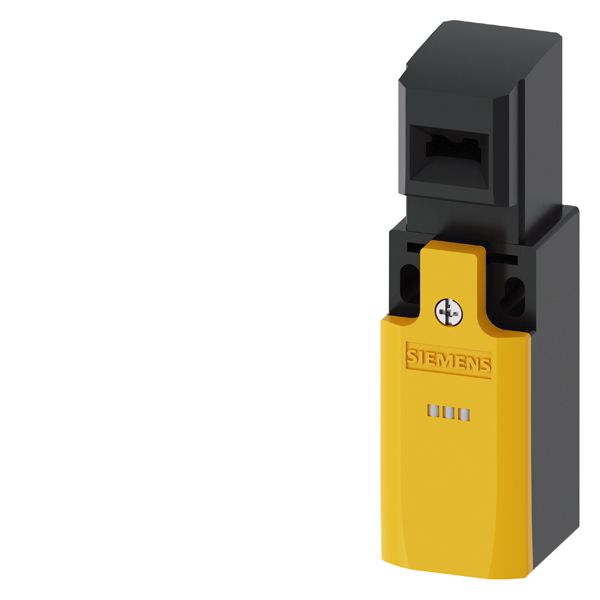 Safety position switch with separate actuator Metal enclosure 31 mm, 1x (M20x 1.5) Slow-action contacts 1 NO+1 NC 2x LED yellow/green 230 V AC 5 directions of approaches The matching separate Actuator 3SE5000-0AV0./-0AW. must be ordered separately