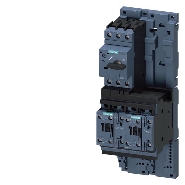 LOAD FEEDER FUSELESS REVERSING DUTY, AC 400V, SZ S0, 17. . .22A, AC 230V SCREW CONNECTION FOR RAIL-MOUNTING, W. DIN RAIL ADAPTER TYPE OF COORDINATION 2, IQ = 150KA (ALSO FULFILLS TYPE OF COORDINATION 1) 1NO+1NC (CONTACTOR)