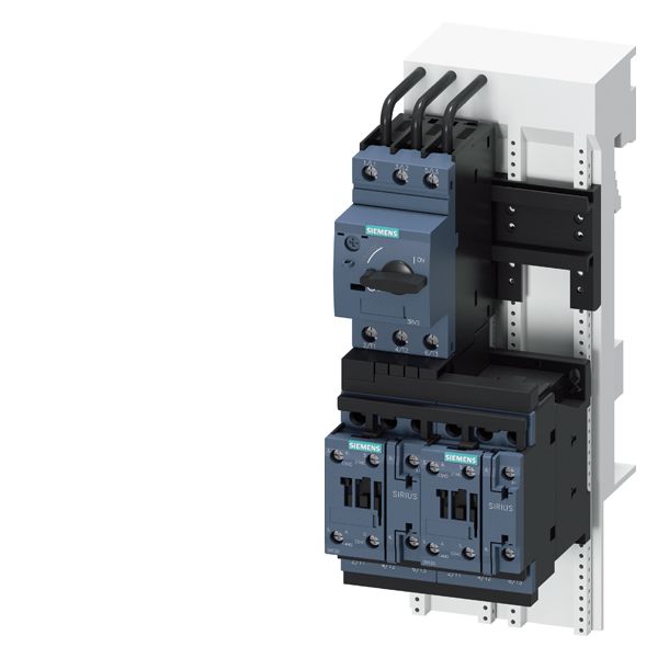 LOAD FEEDER FUSELESS REVERSING DUTY, AC 400V, SZ S0, 4.5. . .6.3A, AC 230V SCREW CONNECTION FOR BUSBAR SYSTEMS 60MM TYPE OF COORDINATION 2, IQ = 150KA (ALSO FULFILLS TYPE OF COORDINATION 1) 1NO+1NC (CONTACTOR)