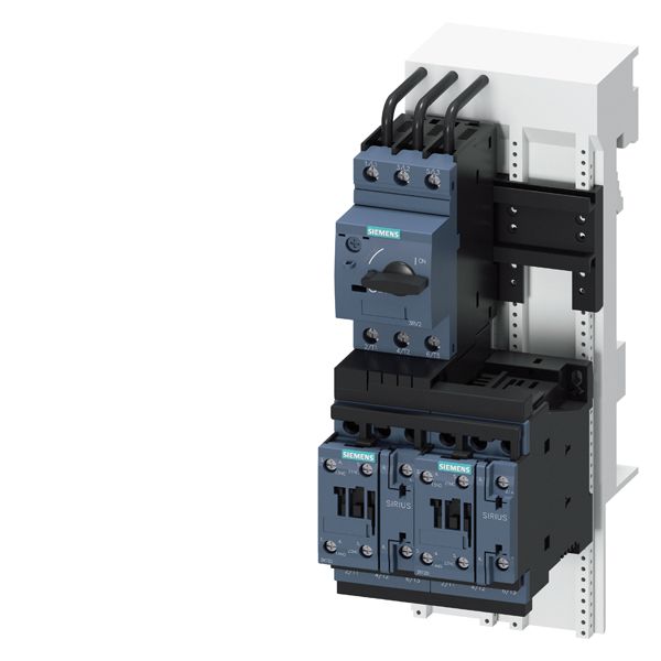 LOAD FEEDER FUSELESS REVERSING DUTY, AC 400V, SZ S0, 4.5. . .6.3A, DC 24V SCREWCONNECTION FOR BUSBAR SYSTEMS 60MM TYPE OF COORDINATION 2, IQ = 150KA (ALSO FULFILLS TYPE OF COORDINATION 1) 1NO+1NC (CONTACTOR)
