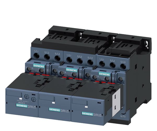 Star-delta comb. AC3, 15/18.5KW/400V DC24V, 3-pole sz s0, screw terminal electr. and mech. interlock 3NO+3nc integr.
