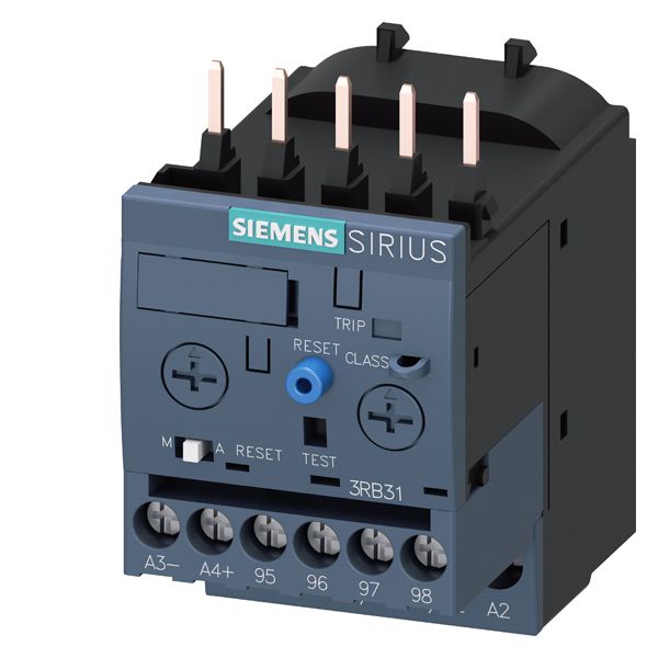 Overload relay 0.32...1.25 a for motor protection size s00. class 5...30 contactor ass. main circuit screw conn. aux.circuit screw conn. manual-autom.-reset int. ground fault detection